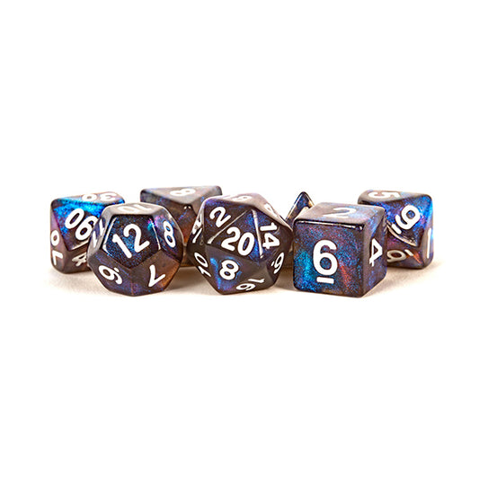 Metallic Dice Games: 16mm 7-Die Set: Stardust Galaxy