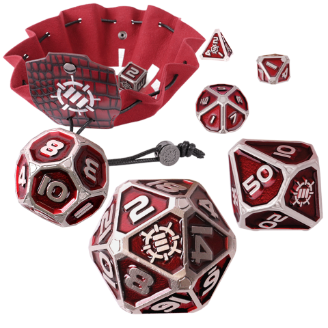 Enhance Gaming: 7pc Metal Dice Set: Collector's Edition