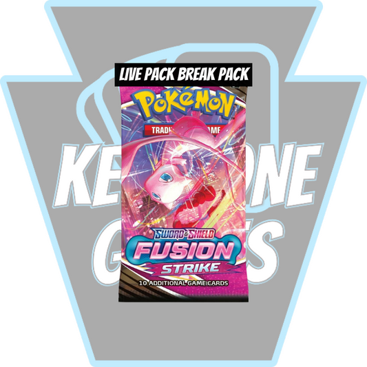 Keystone Live Pack Break Pack: Pokémon TCG: Fusion Strike