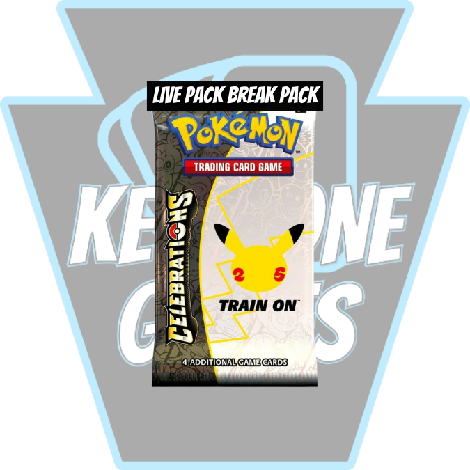 Keystone Live Pack Break Pack: Pokémon TCG: Celebrations