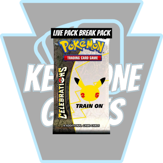 Keystone Live Pack Break Pack: Pokémon TCG: Celebrations