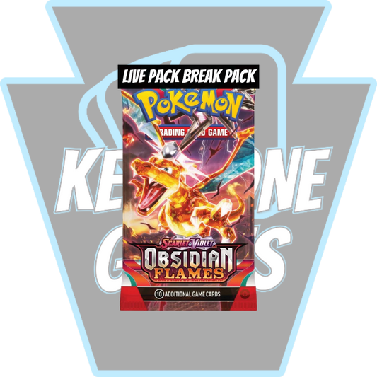 Keystone Live Pack Break Pack: Pokémon TCG: Obsidian Flames