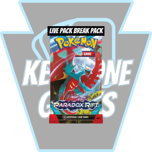 Keystone Live Pack Break Pack: Pokémon TCG: Paradox Rift