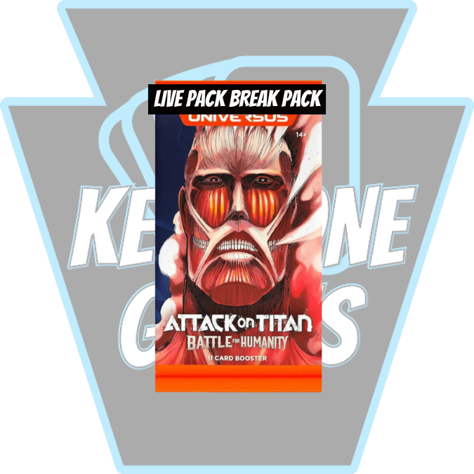 Keystone Live Pack Break Pack: Universus: Attack on Titan: Battle for Humanity