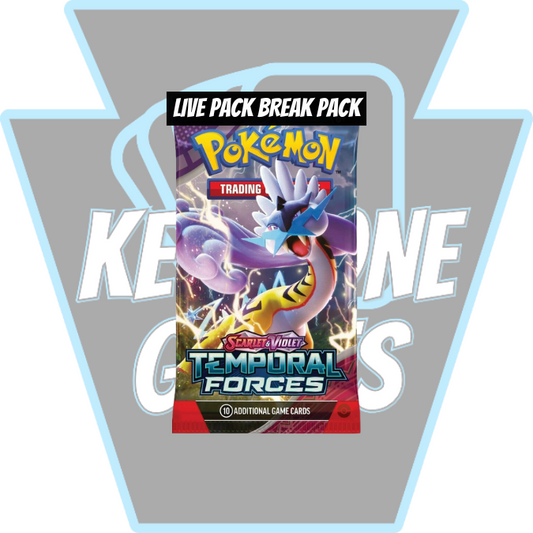 Keystone Live Pack Break Pack: Pokémon TCG: Temporal Forces